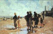 John Singer Sargent Oyster Gatherers of Cancale oil painting artist